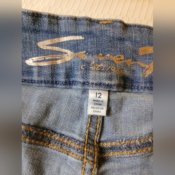 Seven7 Tummyless High Rise Skinny Jean sz 12 - Picture 7 of 12